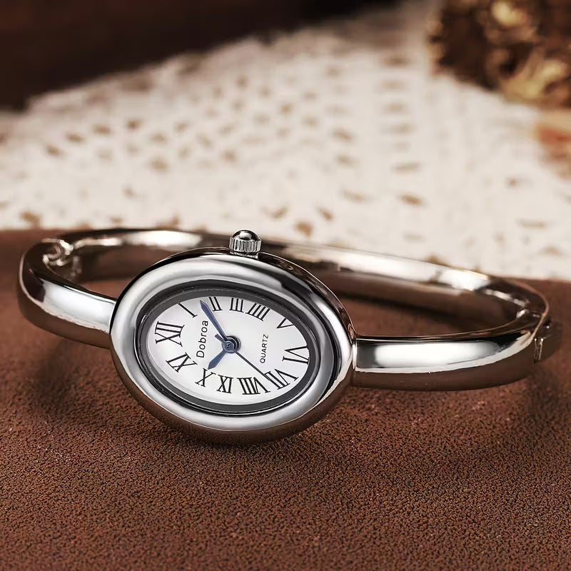 Rose Gold Oval Elegance Watch
