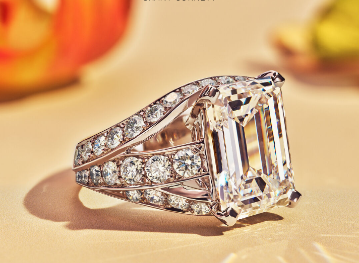 Square Diamond Alloy Ring