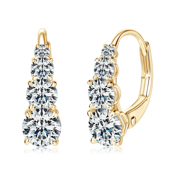 Carol four stone earrings