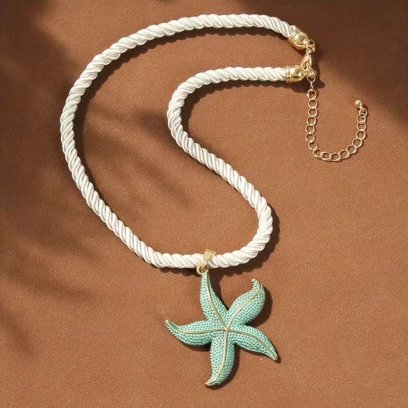 Seafoam Star Heirloom Pendant