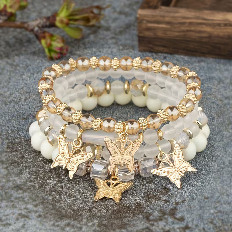 Gilded Butterfly Grace Bracelet Ensemble