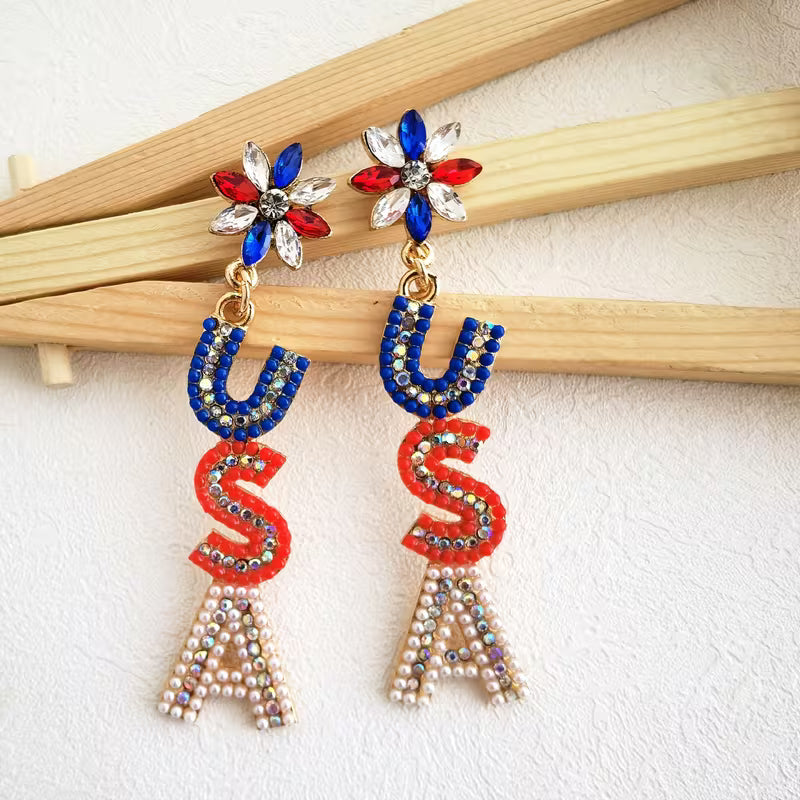 Radiant Heritage Monogram Drop Earrings