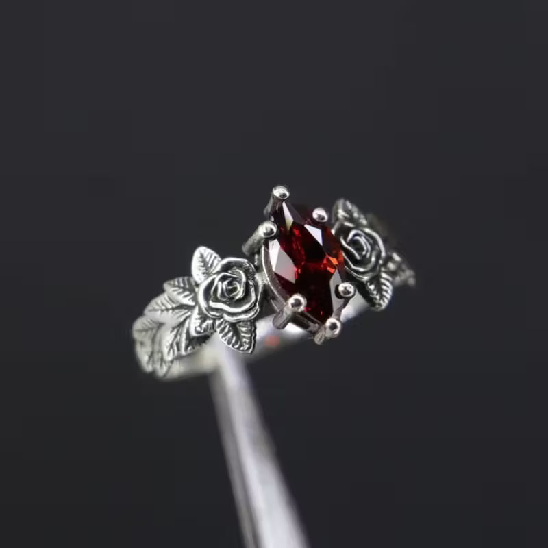 Crimson Rose Radiance Ring