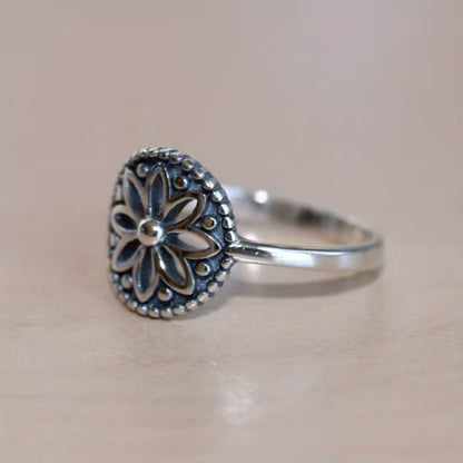 Timeless Petal Medallion Ring