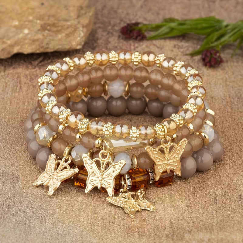 Gilded Butterfly Grace Bracelet Ensemble