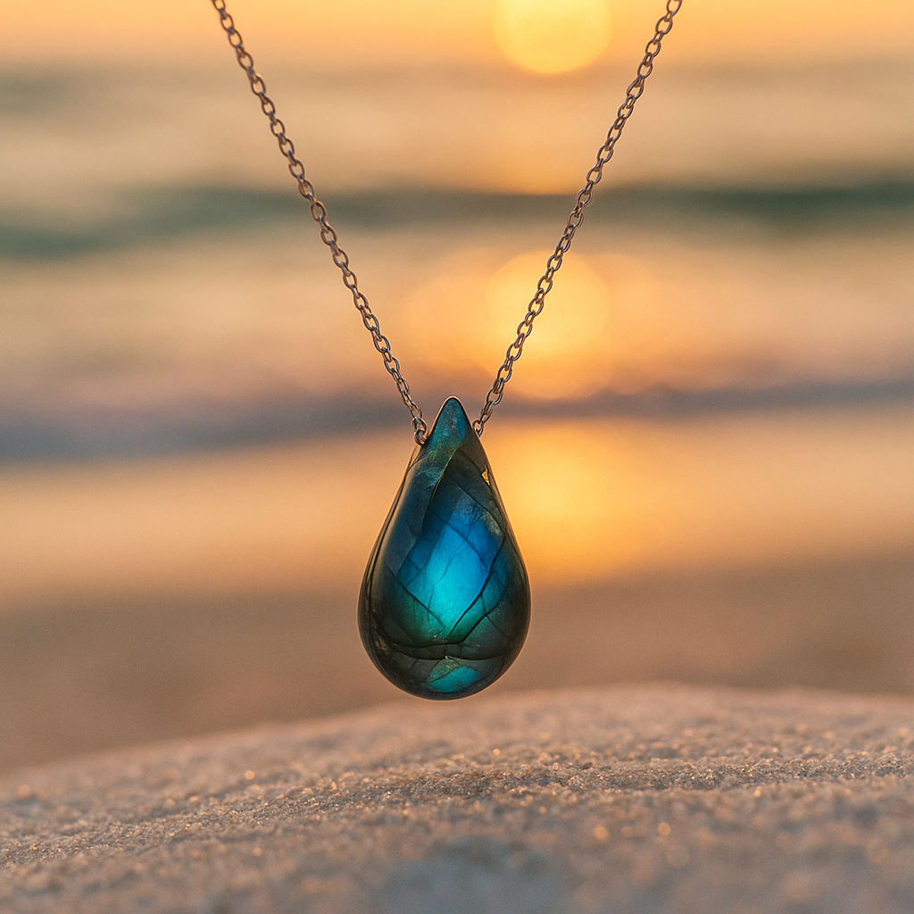 Lagoon | Necklace in labradorite
