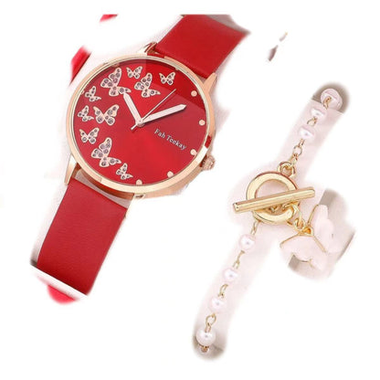 Elegant Belt Watch For Women Diamond Dial Quartz Timepiece