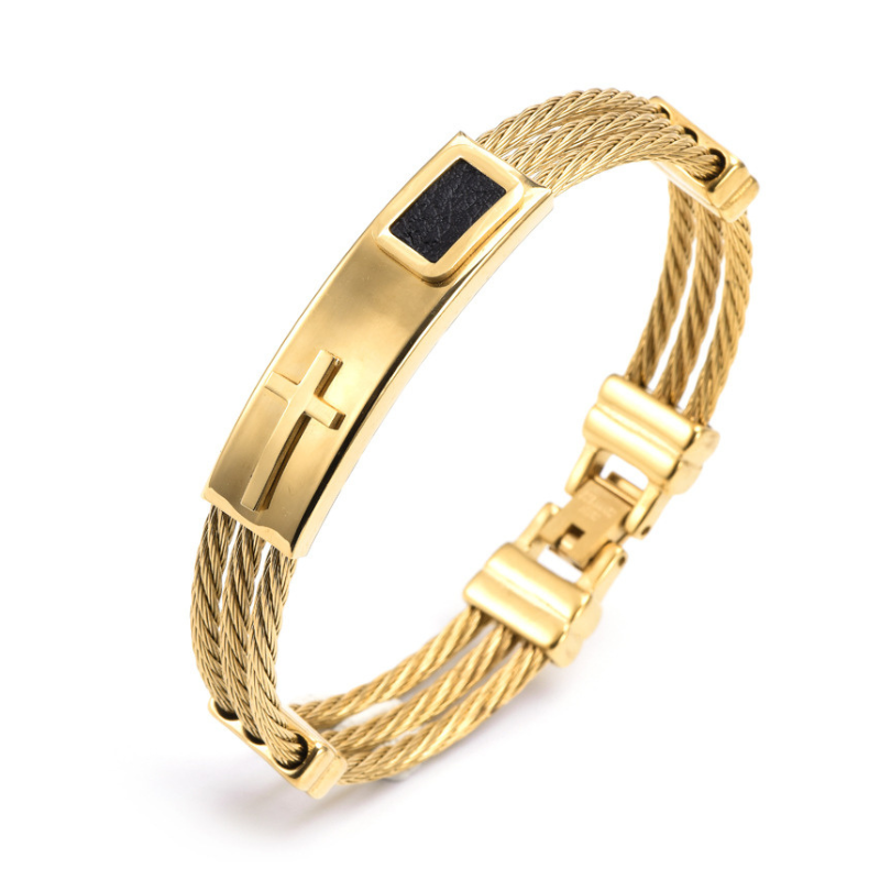 “Guardian” steel cable bracelet