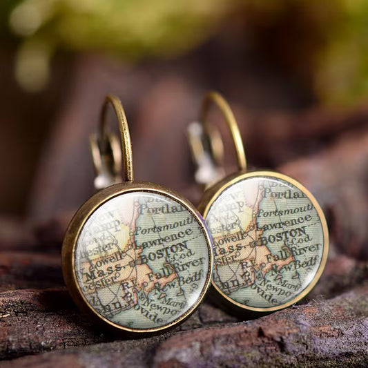 Heritage Cartography Heirloom Drop Earrings