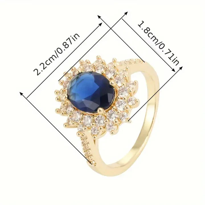 Vionne Gemstone Gold Ring