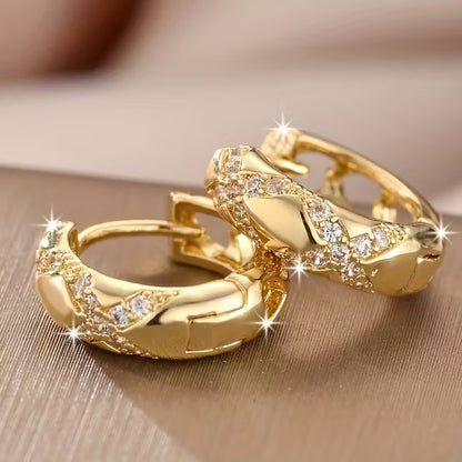 Timeless Radiance Luxe Hoop Earrings