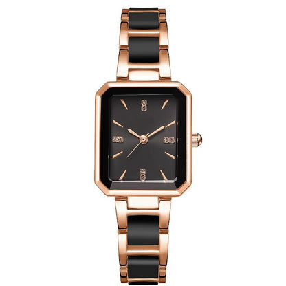 Sophisticated Ceramic Square Watch For Women Premium