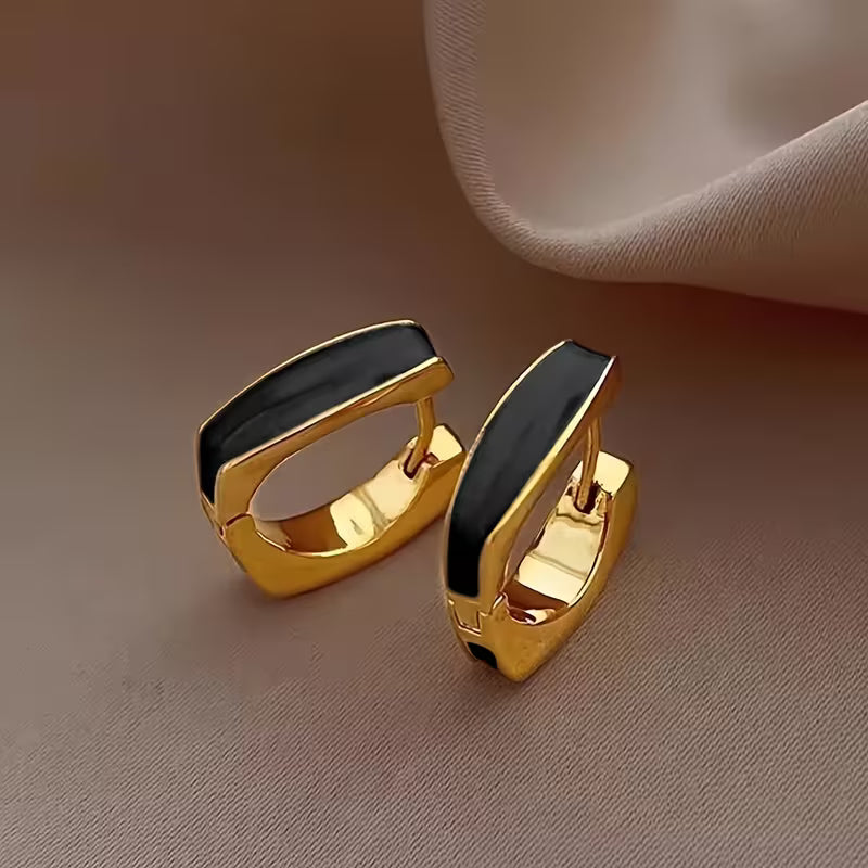 Minimalist Geometric Hoop Earrings