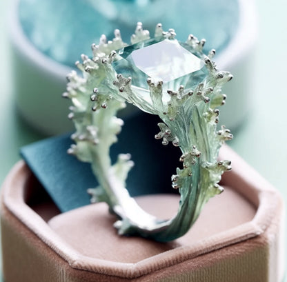 Turquoise Coral Exotic Ring