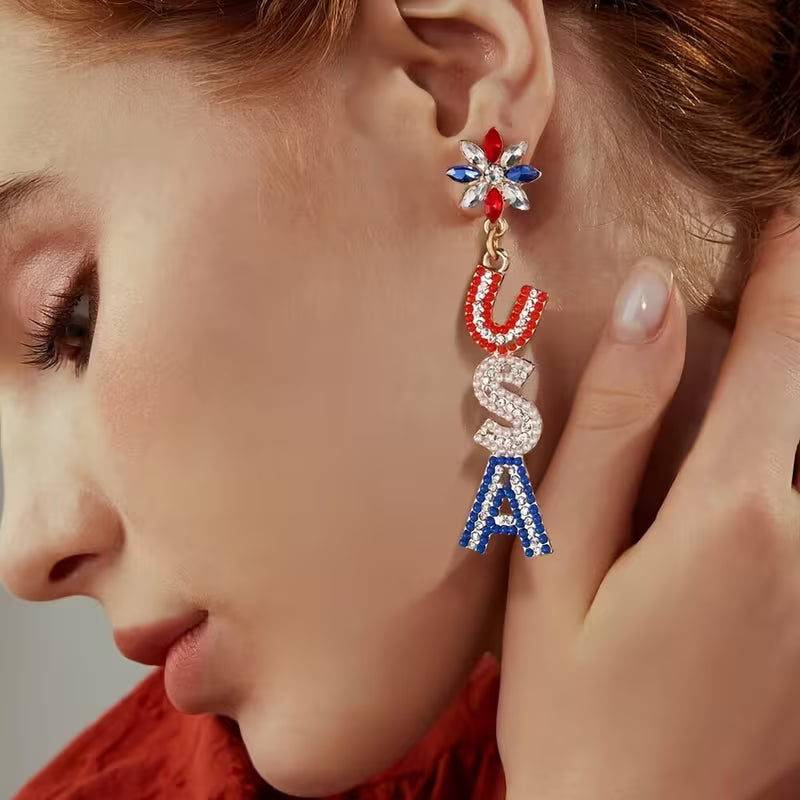 Radiant Heritage Monogram Drop Earrings