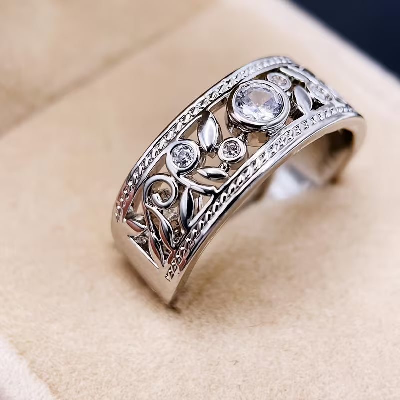 Radiant Vine Elegance Ring