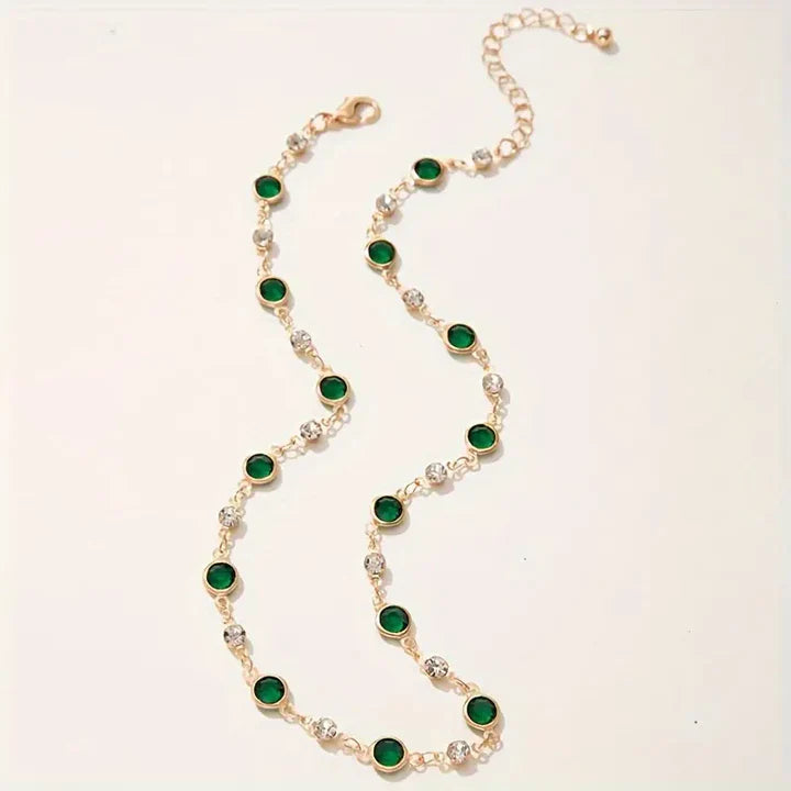 Emerald Green Pendant Necklace