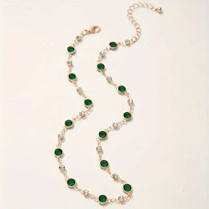 Emerald Green Pendant Necklace