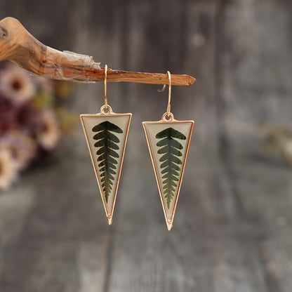 Fernlight Elegance Geometric Drop Earrings
