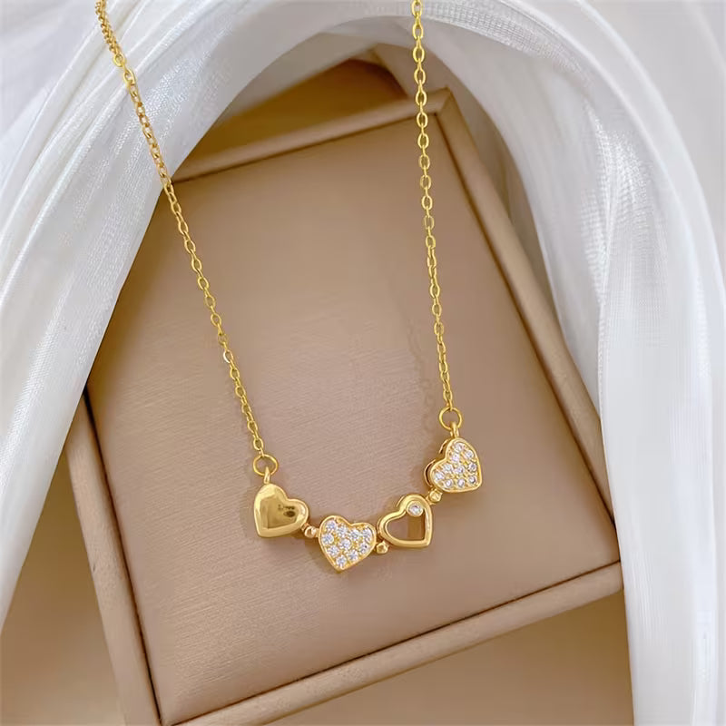 Timeless Hollow Heart Pendant Necklace