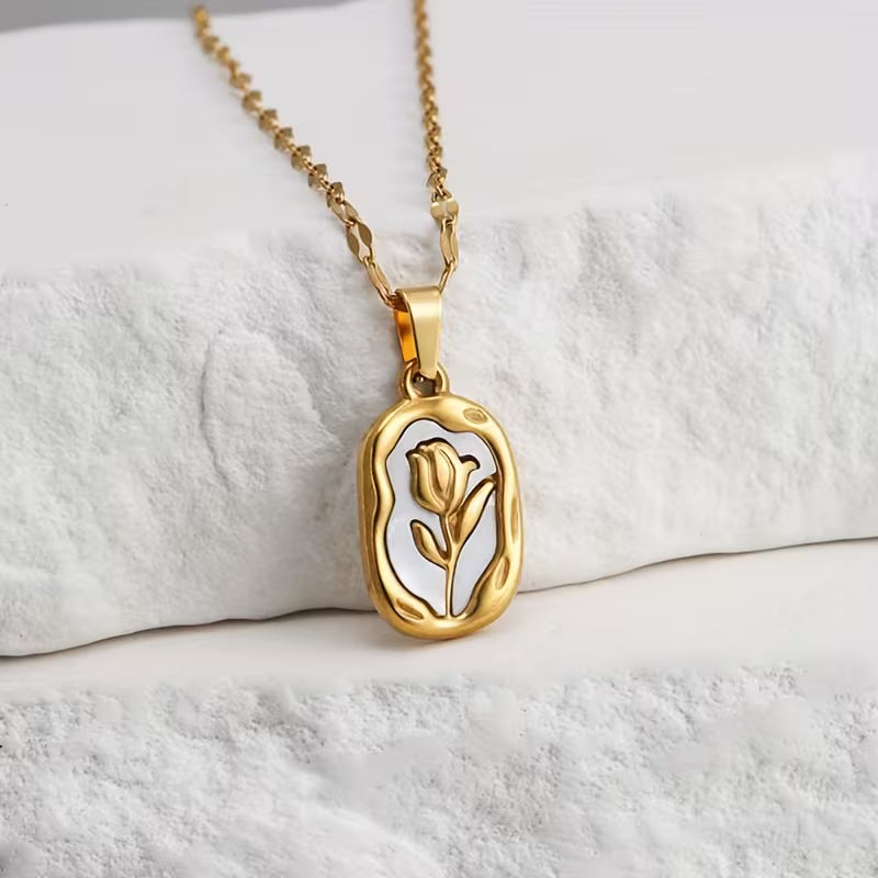 Rose Elegance Pendant Necklace