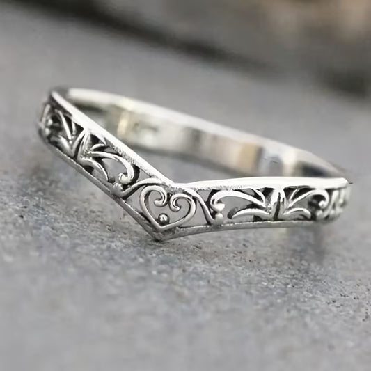 Whispered Scrollwork Elegance Ring
