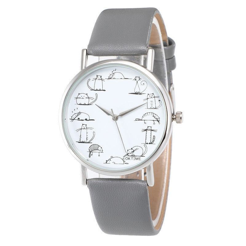 Sophisticated Multicolor Belt Quartz Watch For Women