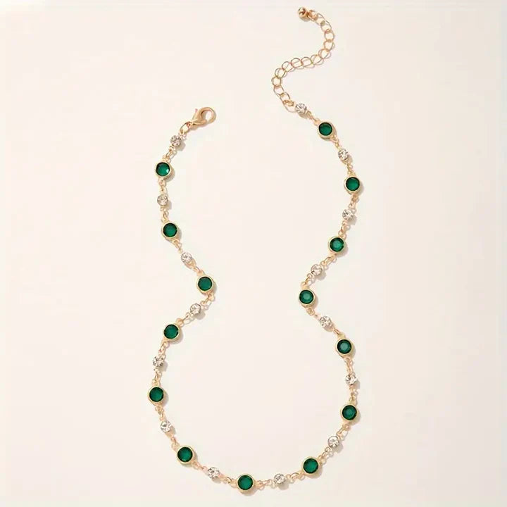 Emerald Green Pendant Necklace