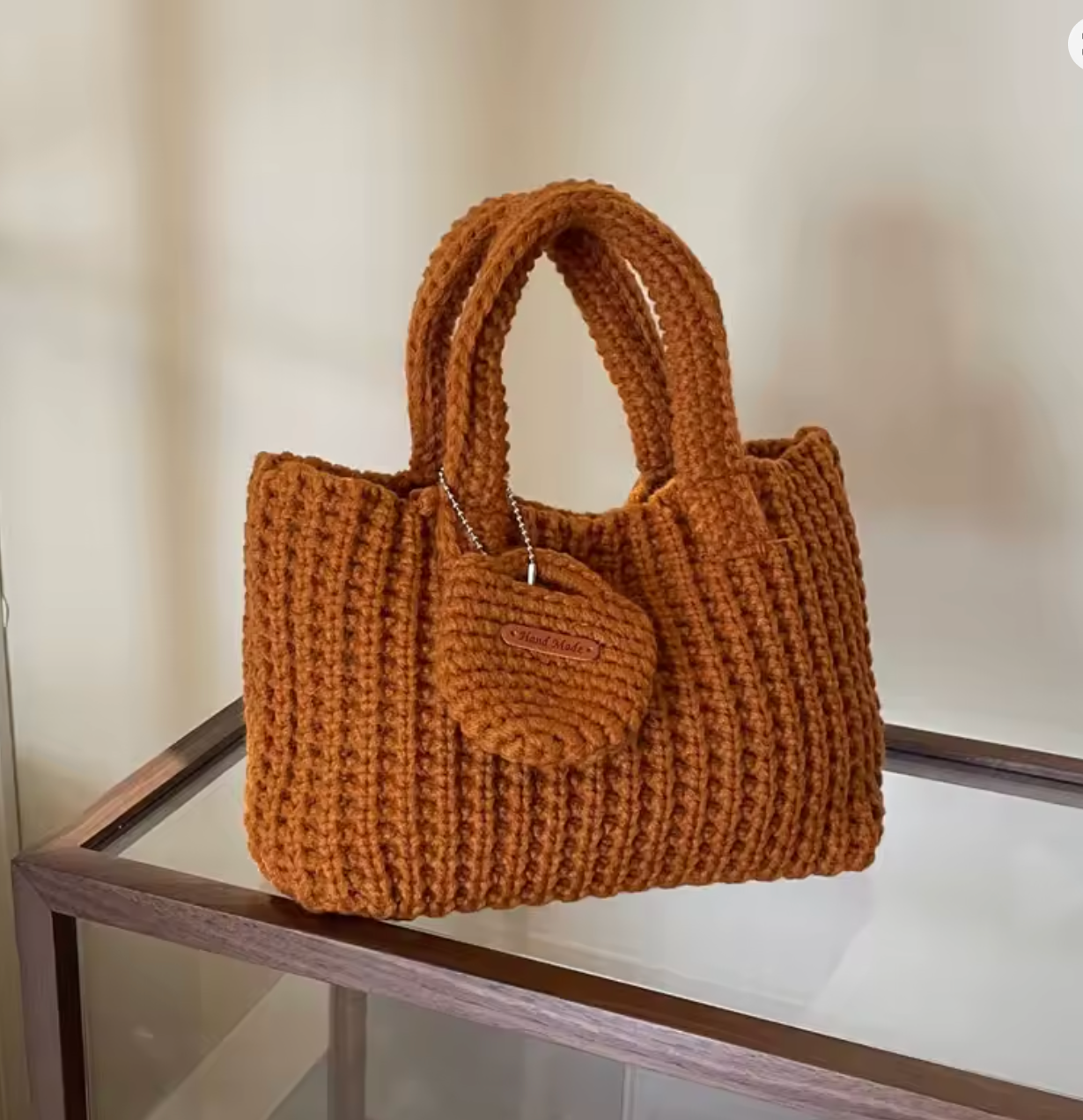 Crochet Bag with Matching Mini Pouch