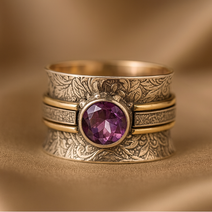 Boho Crystal Harmony Ring