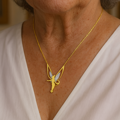 Fairy Necklace in Gold and Silver