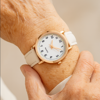Timeless Elegant Minimalist Quartz Watch With Clean Lines