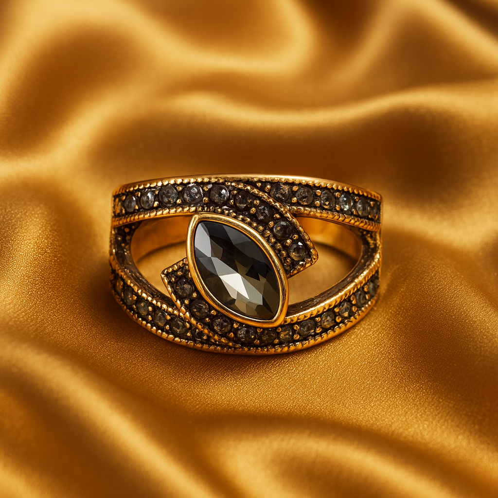 Luxe Black Gemstone Ring