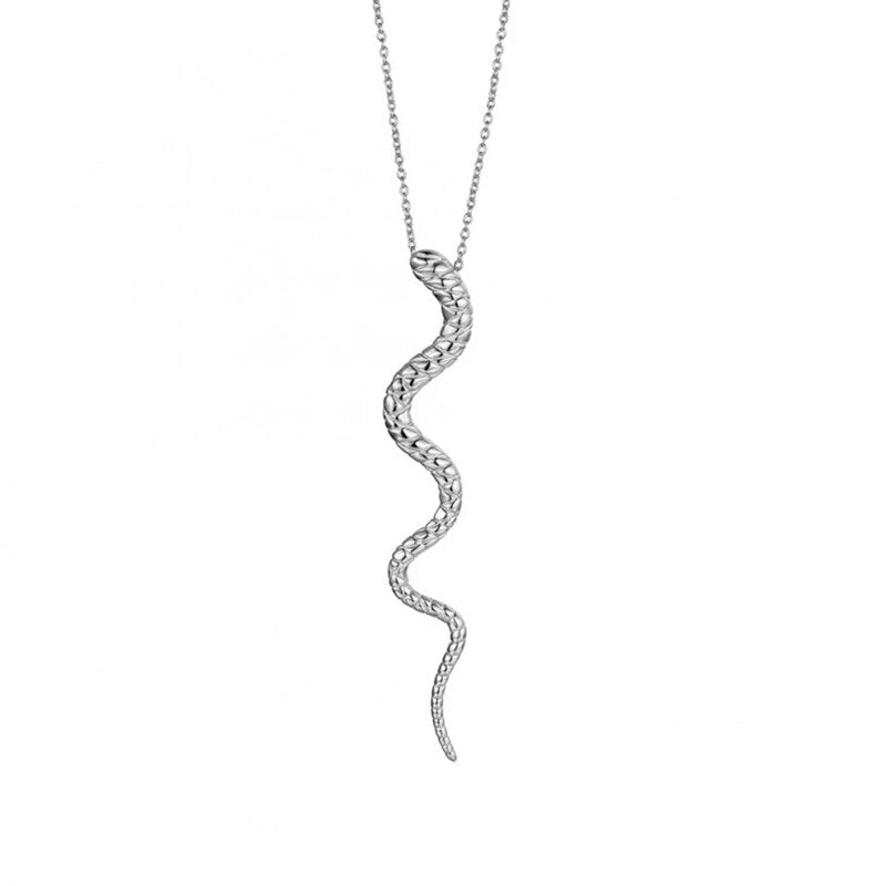 Amazonian Serpent Pendant in Silver