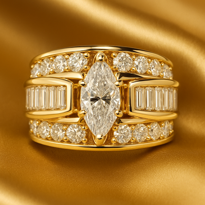 Elegant Shiny Gold Ring