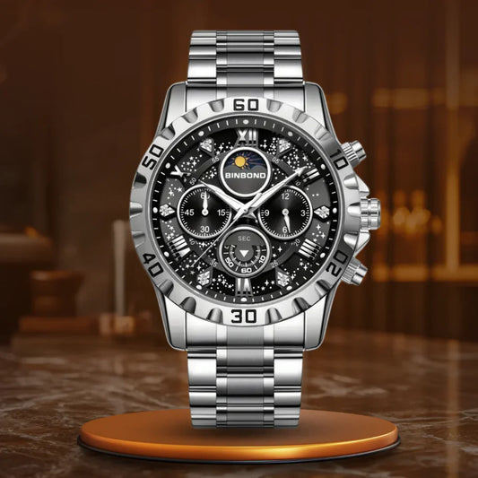Freddie | Luxury Chronograph Watch with Metal Bracelet