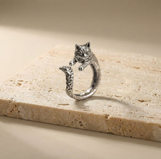 Regal Feline Grace Ring