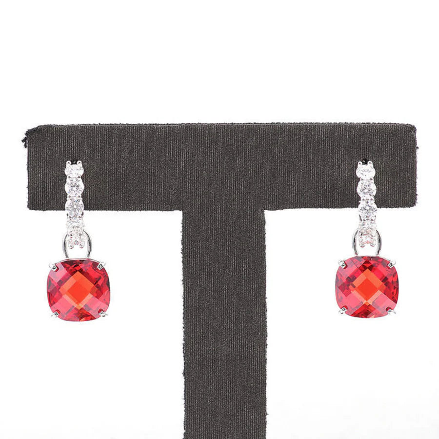 Ruby & Diamond Stud Earrings