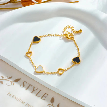 Natasha | Gold Plated Heart Bracelet