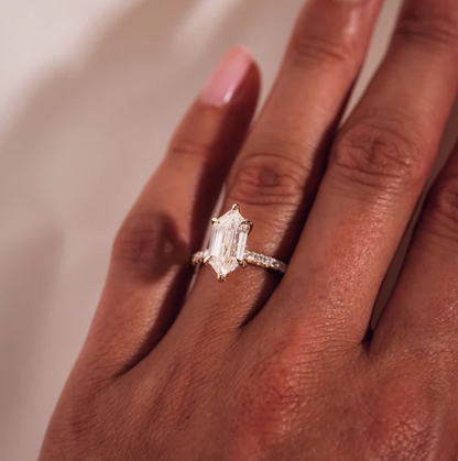 Jody Elongated Hexagon Ring