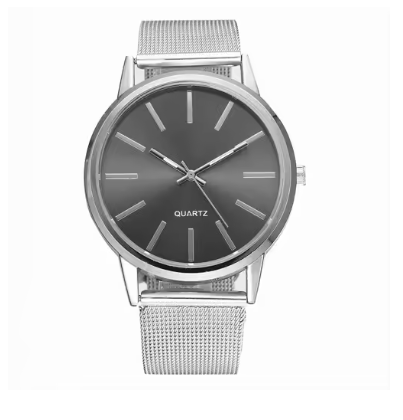 Elegant Silver Quartz Business Watch for Professionals