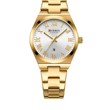 Elegant Minimalist Ladies Watch With Roman Numerals