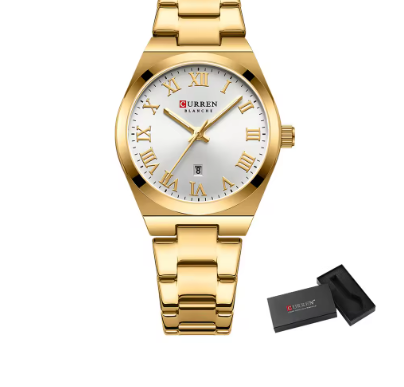Elegant Minimalist Ladies Watch With Roman Numerals