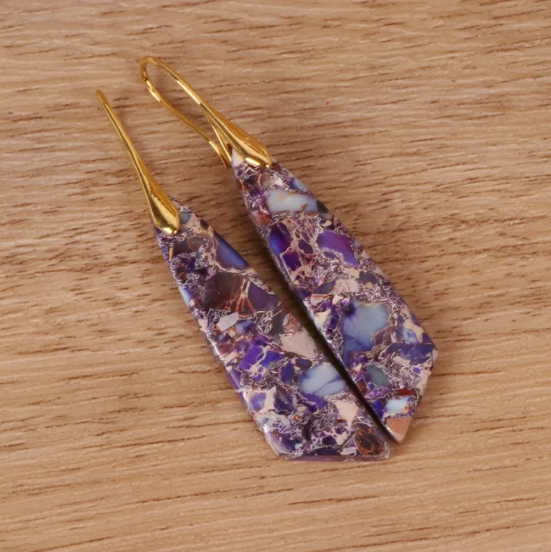 Bohemian Emperor Stone Earrings