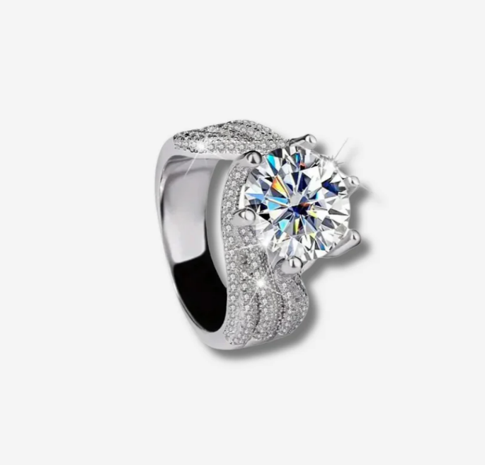 Juliette | Vintage Wavy Zirconium Ring