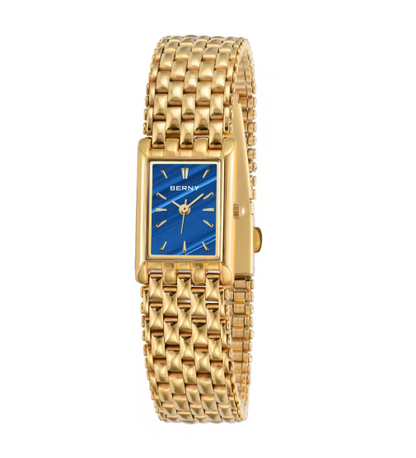 Luxurious Polished Square Gold Watch Timeless Elegance