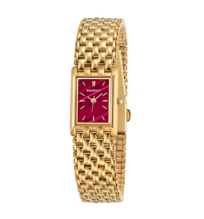Vintage Inspired Gold Tone Quartz Prestige Timepiece