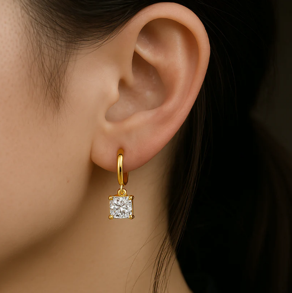 Aurora Square Drop Earrings