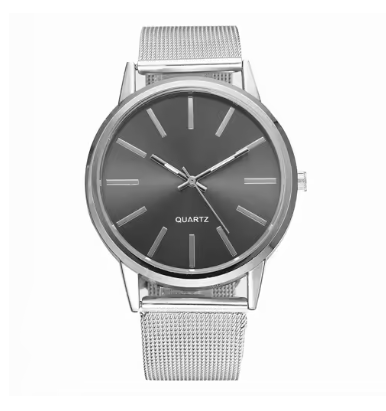 Luxurious Quartz Watch With Oversized Stainless Case