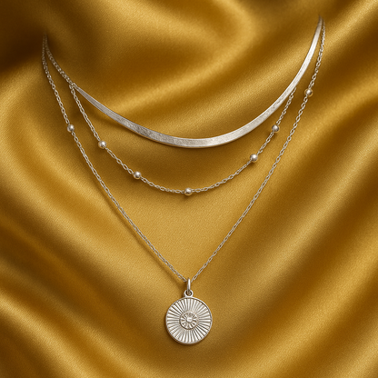 Layered Silver Luxe Necklace